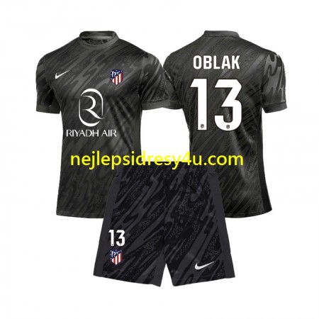 Fotbalový Dres Atlético Madrid Jan Oblak 13 Brankářské Dětské Domácí 2024/25